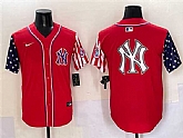 Men's New York Yankees Team Big Logo Red American Style Limited Stitched Jersey,baseball caps,new era cap wholesale,wholesale hats